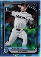 2024 Bowman Draft Sapphire Edition Base Set Aiden May #BDC-91 card