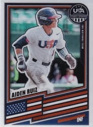 2026 Panini Stars & Stripes Prizm Base Set Aiden Ruiz #121 card