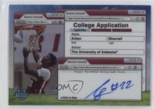 2024-25 Bowman University Chrome College Application Autographs Aiden Sherrell #CAA-AS card