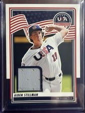2025 Panini Stars & Stripes USA Materials Aiden Stillman #USA-AS card