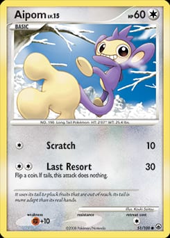 2008 Majestic Dawn Aipom #51