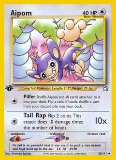 Neo Genesis Aipom #26 card