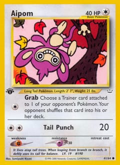 2001 Neo Revelation Aipom #41