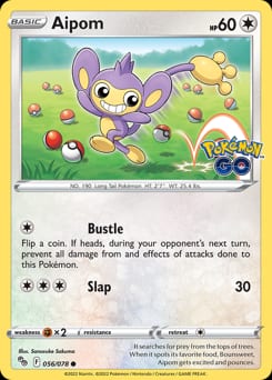 Pokémon GO Aipom #56 card