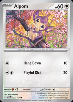 Twilight Masquerade Aipom #137 card
