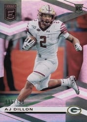 2020 Donruss Elite Base Set AJ Dillon #145 card