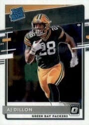 2020 Donruss Optic Base Set AJ Dillon #174 card