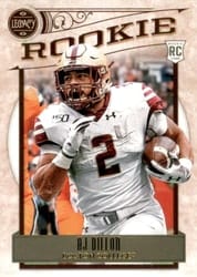 2020 Panini Legacy Base Set AJ Dillon #185 card