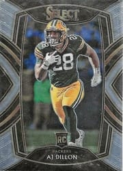 2020 Panini Select Base Set AJ Dillon #265 card
