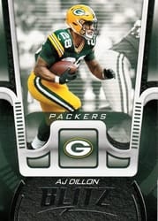 2021 Panini Playbook Blitz AJ Dillon #BTZ-AJD card