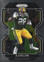 2021 Panini Prizm Base Set AJ Dillon #140 card