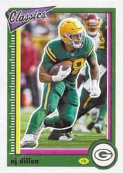 2022 Panini Classics Base Set AJ Dillon #37 card