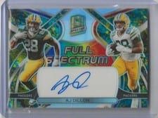 2022 Panini Spectra Full Spectrum Autographs AJ Dillon #FSA-AJD card
