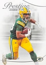 2023 Panini Prestige Base Set AJ Dillon #107 card