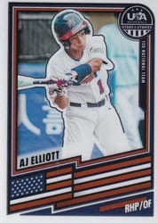 2026 Panini Stars & Stripes Prizm Base Set AJ Elliott #1 card