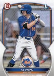 2023 Bowman Draft Base Set AJ Ewing #BD-152 card