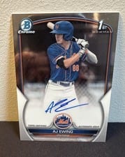 2023 Bowman Draft Chrome Prospect Autographs AJ Ewing #CDA-AE card