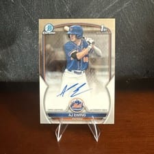 2023 Bowman Draft Chrome Prospect Autographs AJ Ewing #CDA-AE card