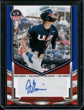 2025 Panini Stars & Stripes Collegiate National Team Signatures AJ Gracia #NTS-AG card
