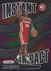 2022-23 Panini Prizm Instant Impact AJ Griffin #5 card