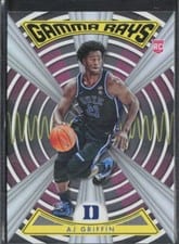2022 Panini Chronicles Draft Picks Gamma Rays AJ Griffin #ZG-AJG card