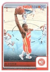 2023-24 Hoops Winter Base Set AJ Griffin #72 card