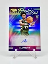 2024-25 Hoops Rookie Ink AJ Johnson #RI-AJJ card