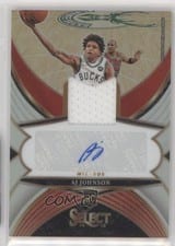 2024-25 Panini Select Rookie Jersey Autographs AJ Johnson #RJA-AJJ card