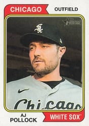 2023 Topps Heritage Base Set AJ Pollock #484 card
