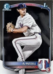 2025 Bowman Draft Chrome AJ Russell #BDC-51 card