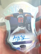 2023 Panini Chronicles Crown Royale Future Kings Signatures AJ Smith-Shawver #FKS-AJS card