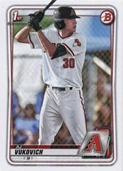 2020 Bowman Draft Base Set AJ Vukovich #BD-150 card