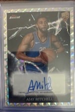 2024-25 Finest Electrifying Signatures Geometric Ajay Mitchell #ES-AM card