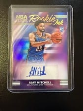 2024-25 Hoops Rookie Ink Ajay Mitchell #RI-AJY card