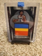 2024-25 Panini Obsidian Unbreakable Memorabilia Ajay Mitchell #UM-AMO card