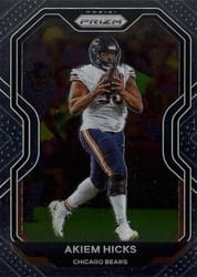 2020 Panini Prizm Base Set Akiem Hicks #190 card