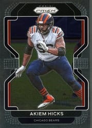2021 Panini Prizm Base Set Akiem Hicks #162 card