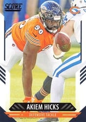 2021 Score Base Set Akiem Hicks #128 card