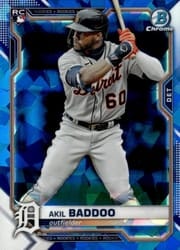 2021 Bowman Chrome Sapphire Edition Base Set Akil Baddoo #34 card
