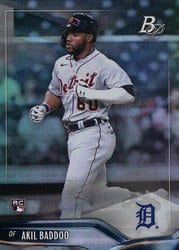 2021 Bowman Platinum Base Set Akil Baddoo #90 card