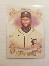 2021 Topps Allen & Ginter Akil Baddoo #105 card