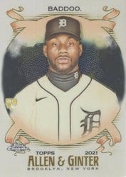 2021 Topps Allen & Ginter Chrome Base Set Akil Baddoo #241 card