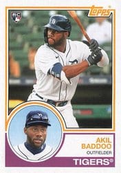 2021 Topps Archives Base Set Akil Baddoo #141 card