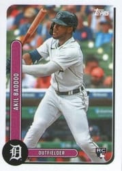 2021 Topps Brooklyn Collection Base Set Akil Baddoo #36 card