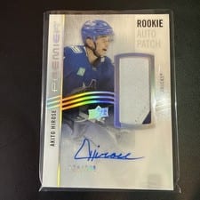 2023-24 Upper Deck Premier Acetate Rookie Autograph Patch Akito Hirose #AR-AH card