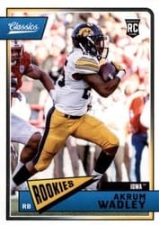 2018 Panini Classics Base Set Akrum Wadley #250 card