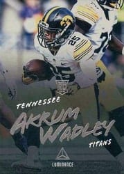 2018 Panini Luminance Base Set Akrum Wadley #101 card