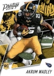 2018 Panini Prestige Base Set Akrum Wadley #201 card