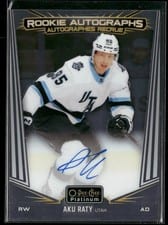 2024-25 O-Pee-Chee Platinum Rookie Autographs Aku Raty #R-AR card