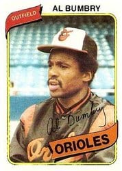 1980 Topps Base Set Al Bumbry #65 card